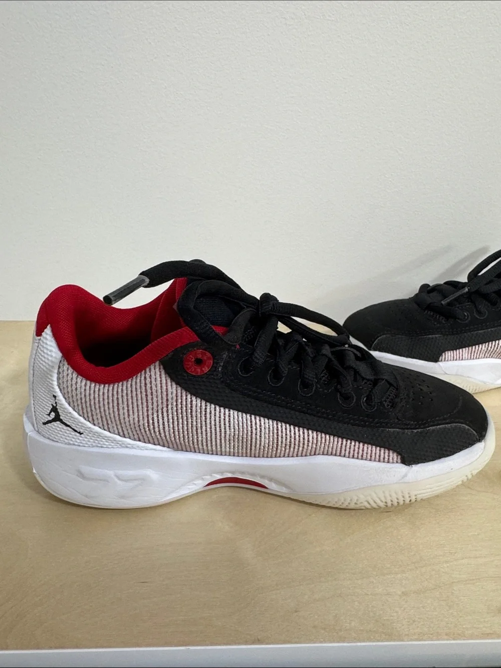 Black and Red Youth Athletic Sneakers
